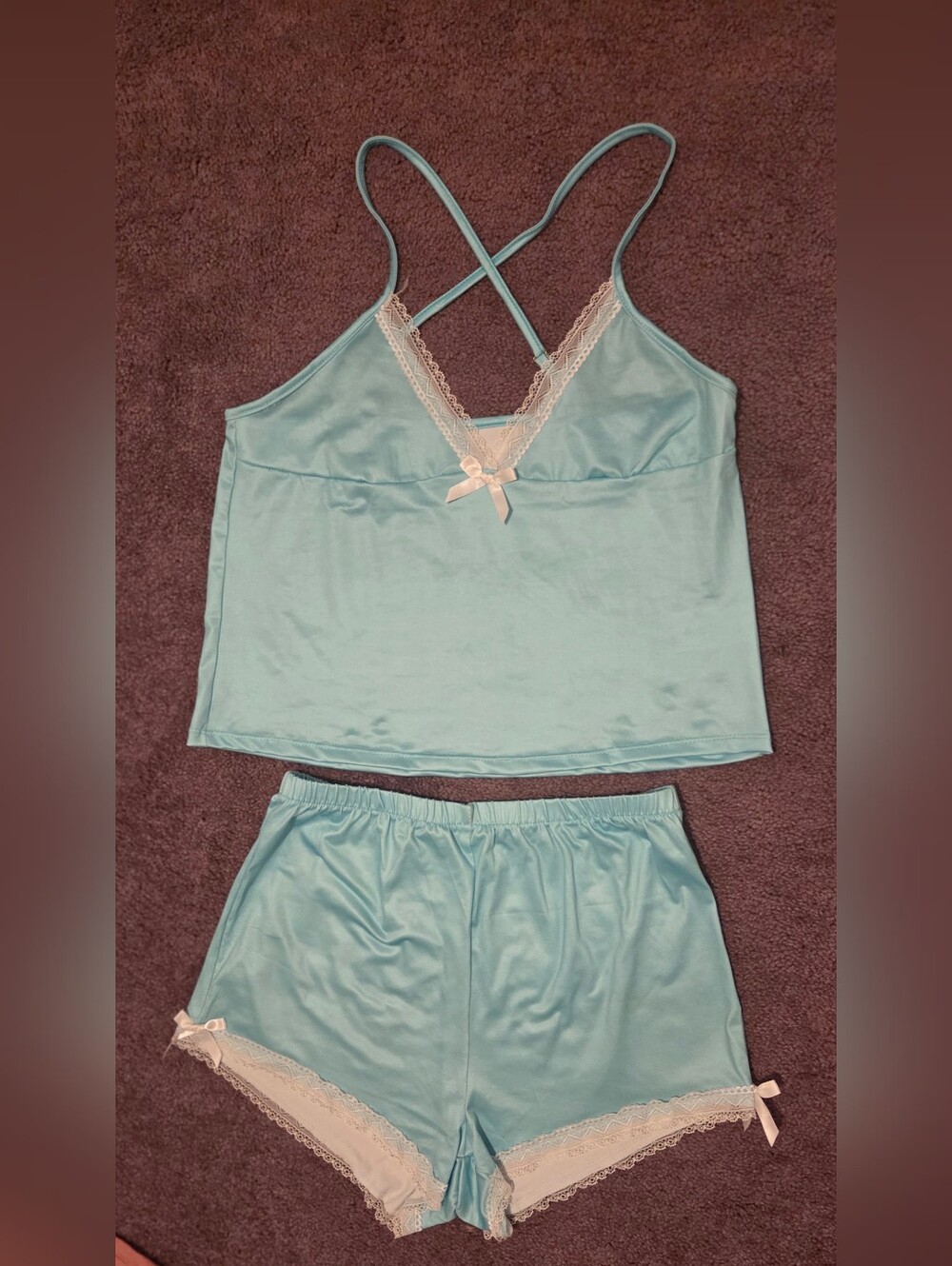 2 Pc Sexy Shein Pajamas Short Set